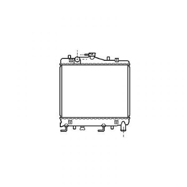 Radiator KIA PRIDE 97-01 320x380x20. 1.447 KW +/-AC