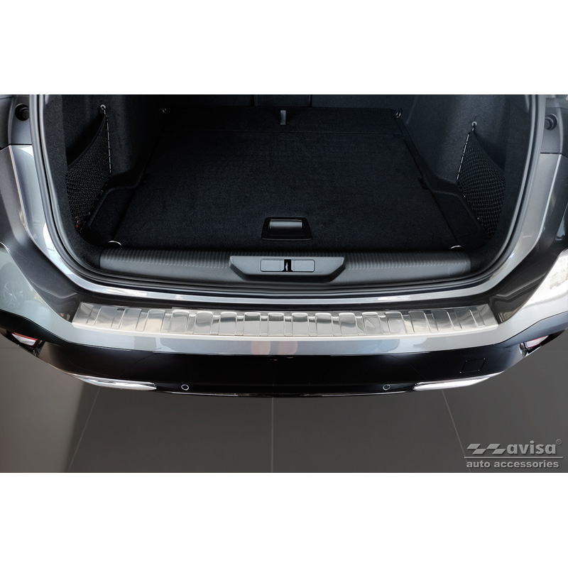 Stainless Steel Rear bumper protector  Peugeot 308 II SW 2013-2017 & Facelift 2017-2021 'Ribs'