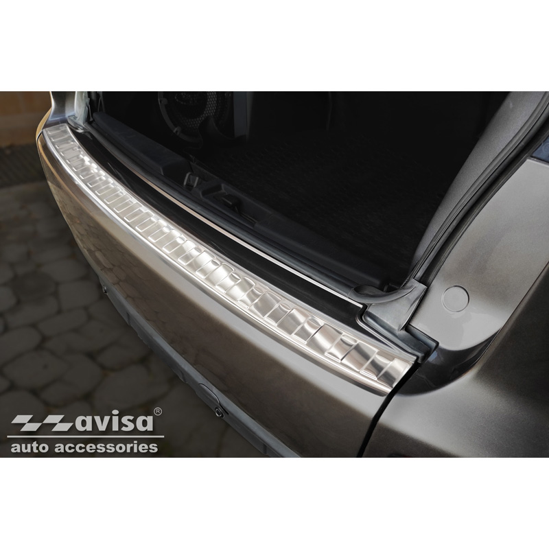 Stainless Steel Rear bumper protector  Mitsubishi Outlander II 2006-2012 / Peugeot 4007 2007-2012 / Citroën C-Crosser 2007-2012 'Ribs'