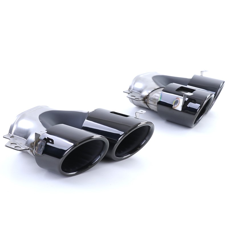 Diffuser Mercedes CLA C118 glans zwart met Sierstukken zwart