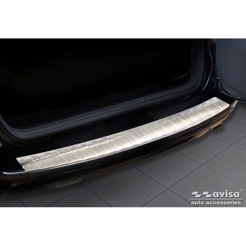 Stainless Steel Rear bumper protector  Toyota RAV-4 FL 2008-2010 'Ribs' (Only with spare wheel)