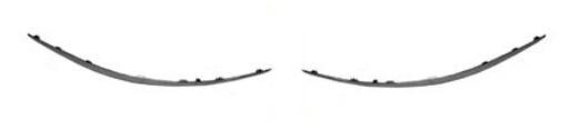 voorbumperlijst, Elegance/Avantgarde, chroom, rechts Mercedes E