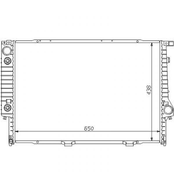 Radiator BMW E39 95-98 650x340 525TDS/530TD/540I +/-A