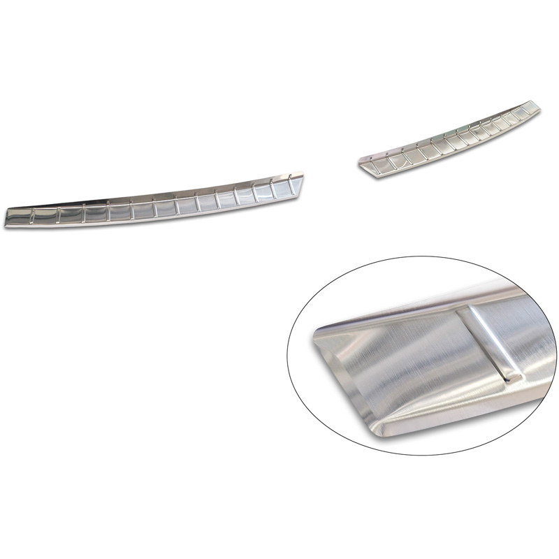 Avisa Stainless Steel Rear Bumper Protector  KIA EV3 GT 2024- - Silver - 2-pieces