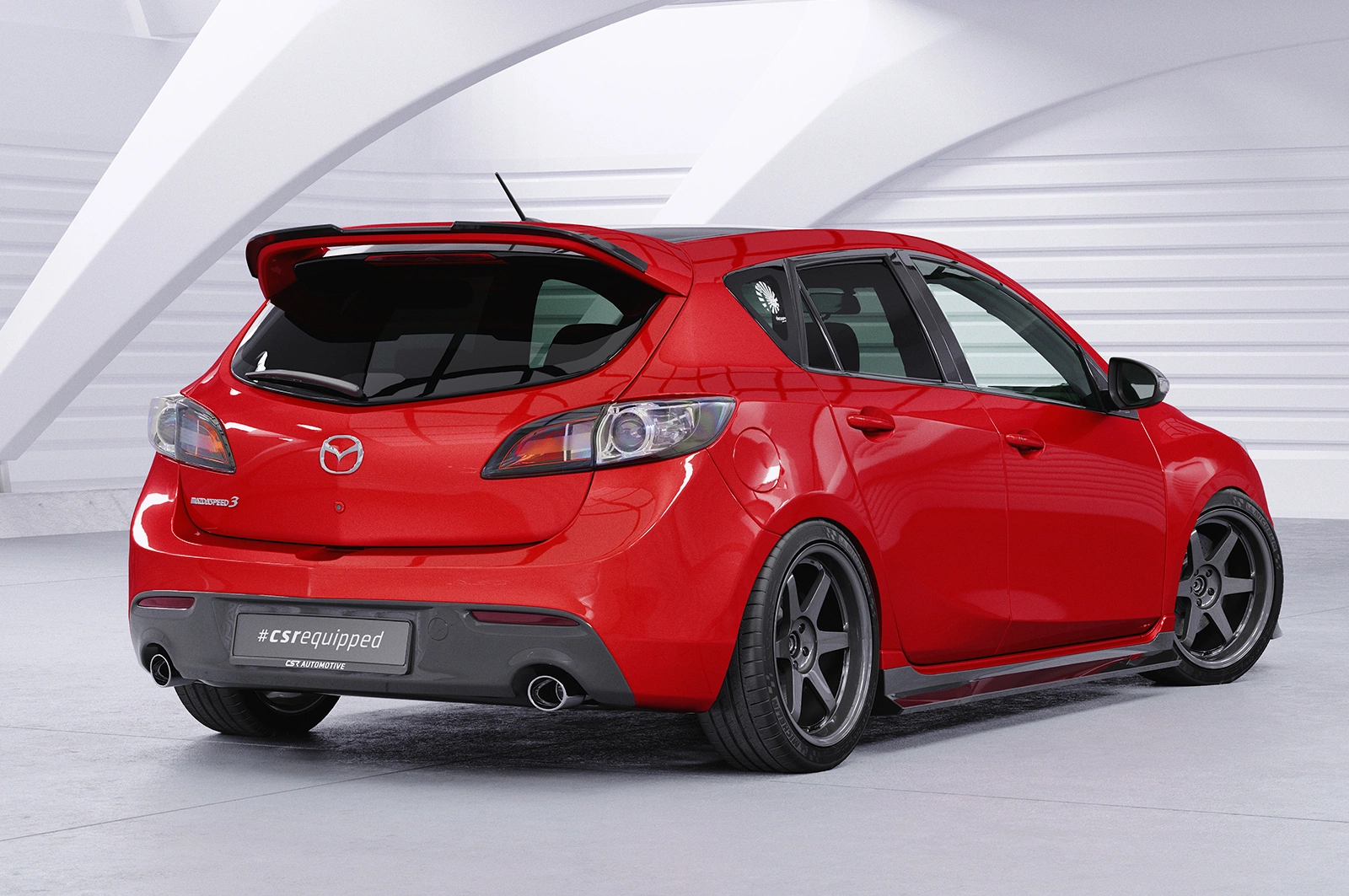 Achterspoiler Mazda 3 (Typ BL) MPS Glans Zwart 06/2009-10/2013 – CSR