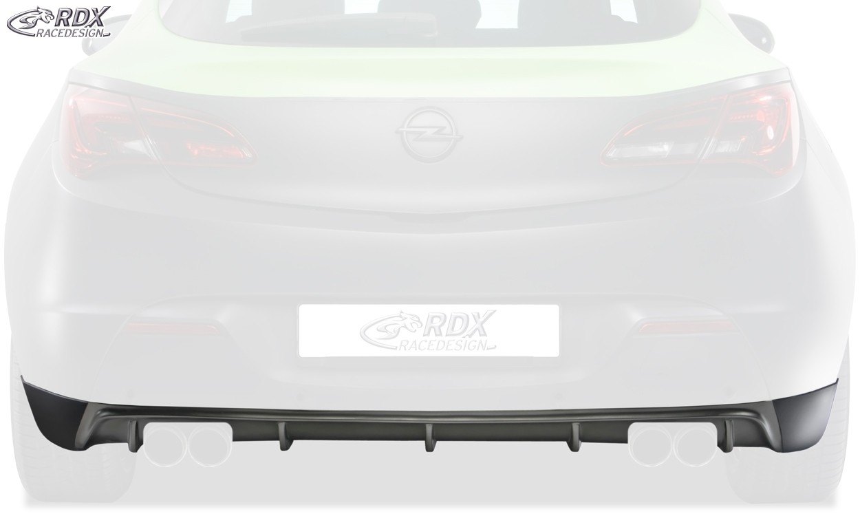 RDX Achterbumper diffusor Opel Astra J GTC voor Duplex systeem
