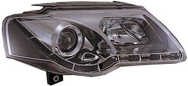 Headlights VW Passat 3C with real daytime running light clear chrome