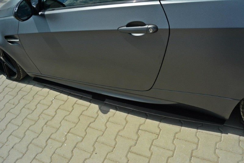Zijskirts Diffusers BMW M3 E92 / E93 (Preface Model) Glanzend Zwart Racing
