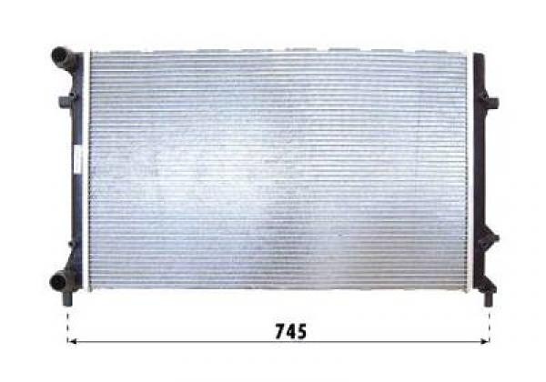 Radiator GOLF/PLUS/EOS 03-08 650x415x23 1.4I/1.6I FSI + /-AC