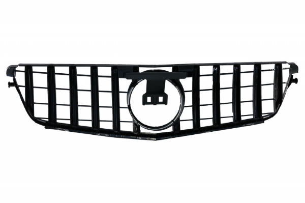 Grill Mercedes C-klasse W204 S204 GT Look Panamericanan Glans Zwart