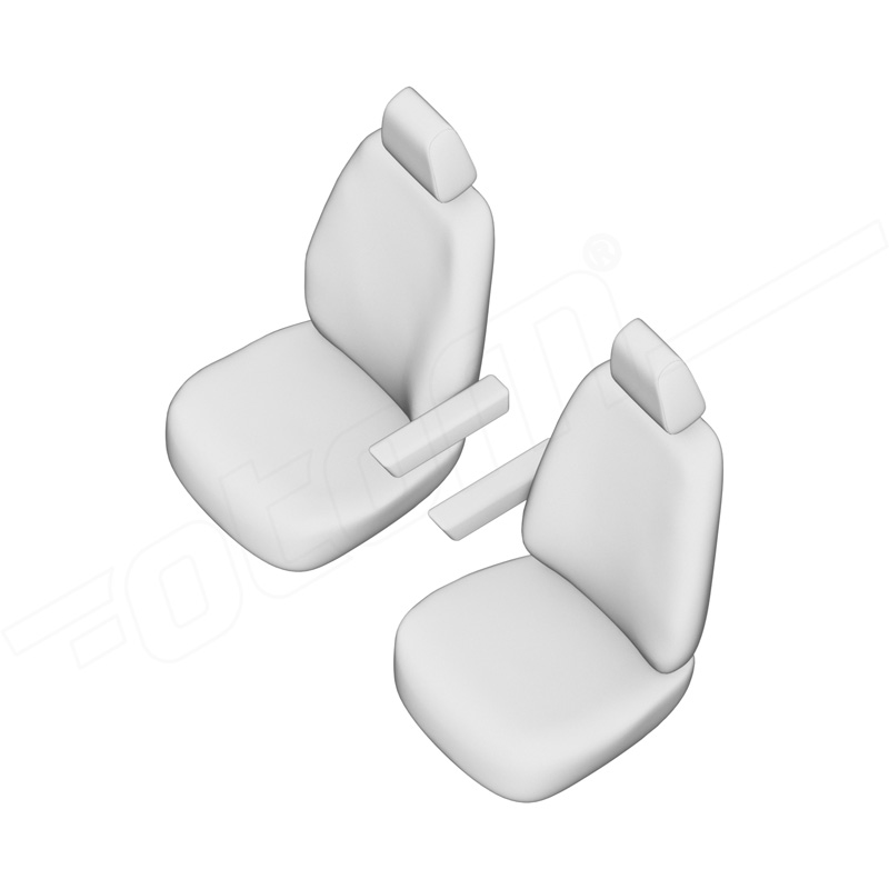otoM New York Design Kunstleder Stoelhoezenset 1+1  Renault Master IV 2024- (armsteun aan beide stoelen)