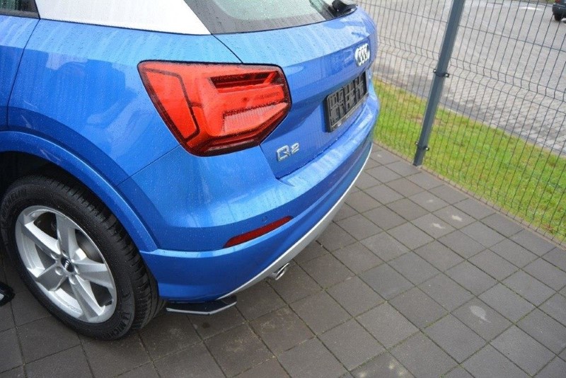Achterzijde Spoilers Audi Q2 MK.1 Glanzend Zwart