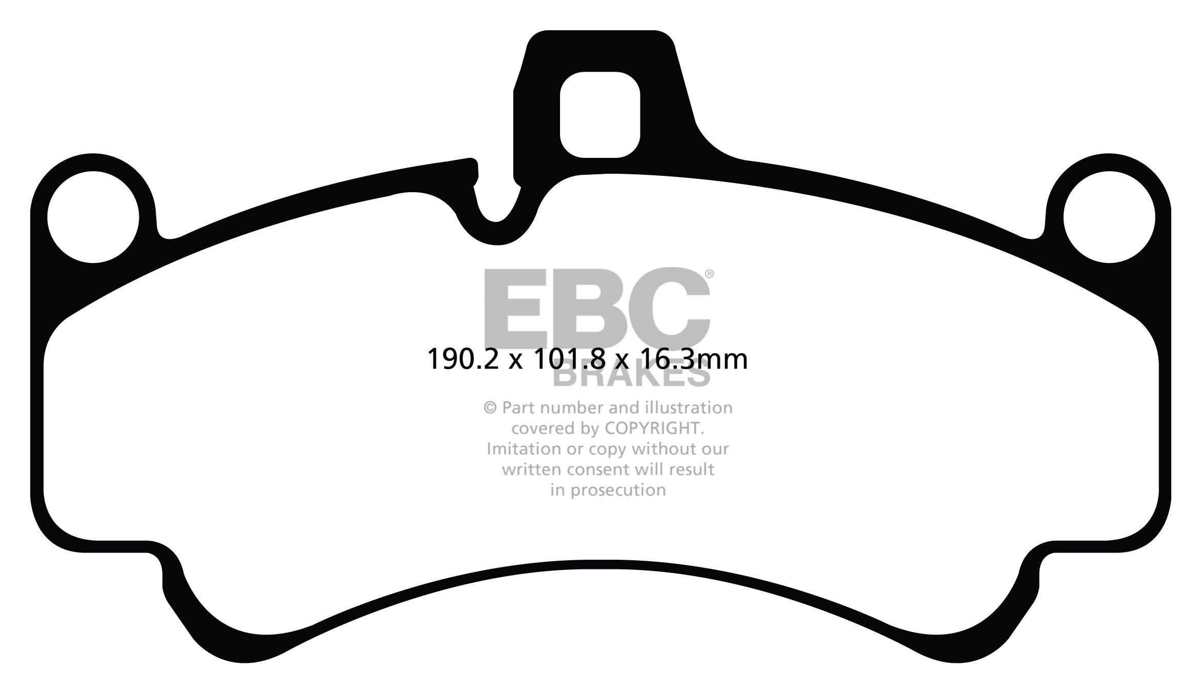 EBC Brakes PORSCHE 911 (997) (Cast Iron Disc Only) 3.6 Turbo 200