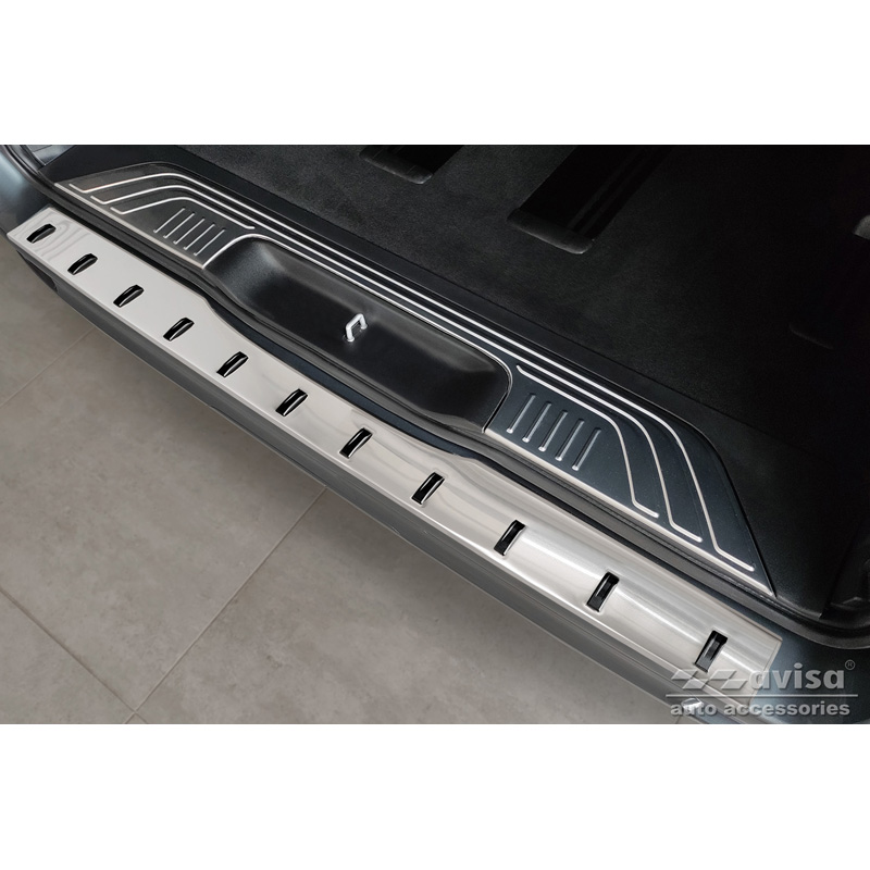 Stainless Steel Rear bumper protector  Mercedes Vito / V-Class 2014-2019 & Facelift 2019- (with Hatch) 'STRONG EDITION'