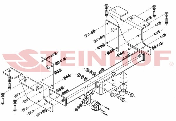 Trekhaak Renault Master (Pick-Up) (enkele wielen) 04/2010-....