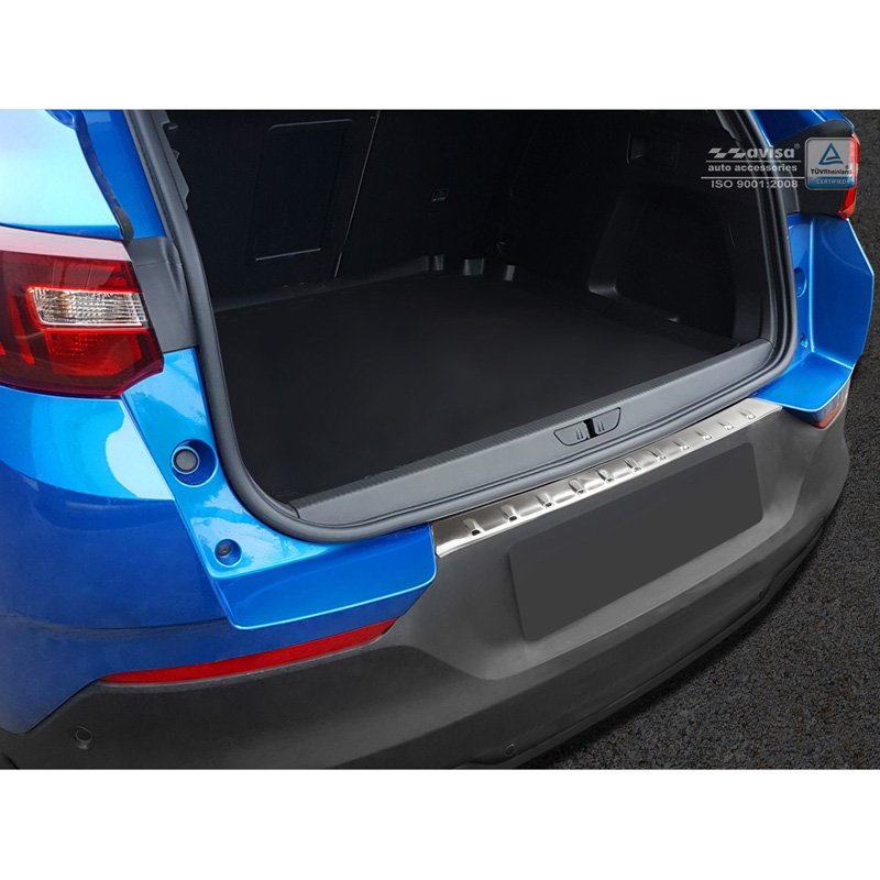 Stainless Steel Rear bumper protector  Opel Grandland X 2017-2021 'Ribs'