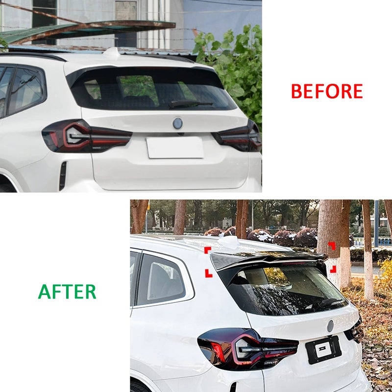 Roof spoiler  BMW X3 (G01) 2017-2024 (ABS Glossy Black)