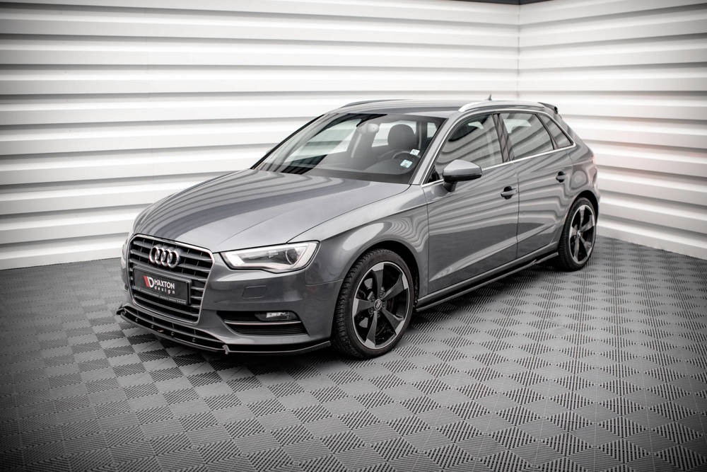 Zijskirts Audi A3 8V Sportback 13-16 Maxton Glans Zwart