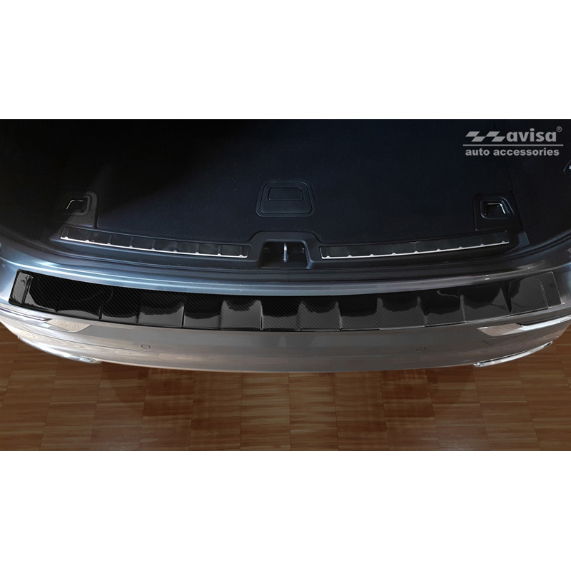 Echt 3D Carbon Achterbumperprotector  Volvo XC60 II 2017-2021- & FL 2021- incl. R-Design