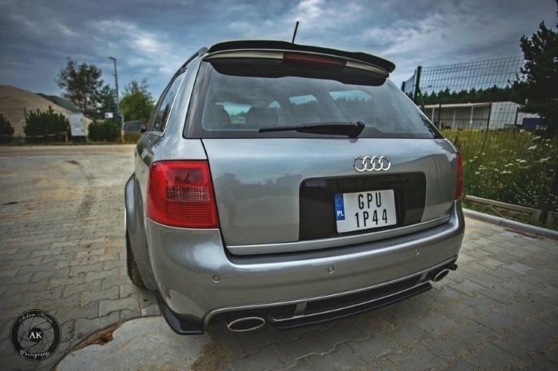 Achterzij Spoilers Audi RS6 C5 Avant Glanzend Zwart