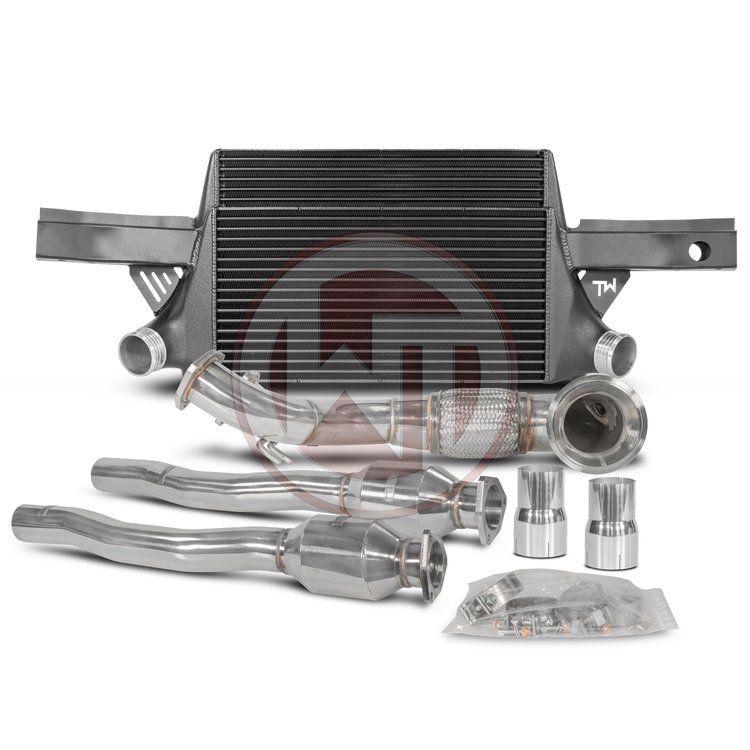 Audi RS3 8P '11-'13 voor upgrade 600PK+ Competition Pakket: Intercooler EVO 3 + Downpipe incl kat.