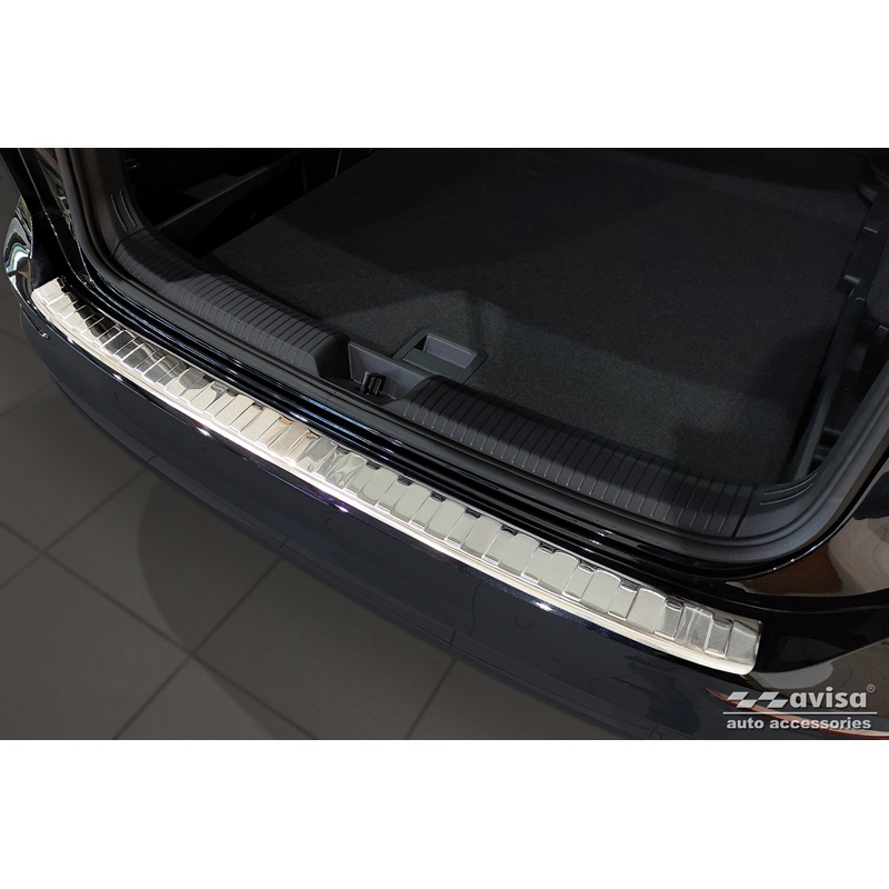 Stainless Steel Rear bumper protector  Volkswagen Golf VIII Variant 2020-2024 & FL 2024- 'Ribs'