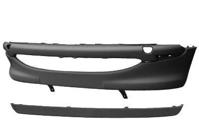 voorbumper, zwart, met spoiler Peugeot 206, 1998-2009