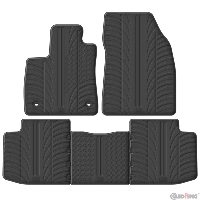 Gledring Rubber car mats set  MG S5 EV 2025- (T profile 5-pieces)
