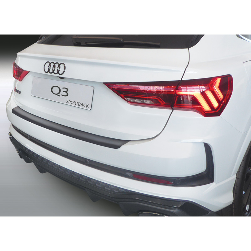 ABS Rear bumper protector  Audi Q3 (F3N) Sportback 2019- Black