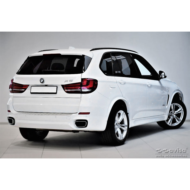 Stainless Steel Rear bumper protector  BMW X5 F15 2013-2018 with M-Pakage 'Ribs'