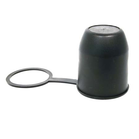 Trekhaakdop met ring zwart