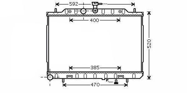 Radiator X-TRAIL 07->> 450x690x27 2.0 DCI +/-AC