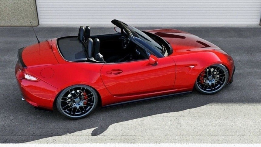 Achter zijskirts Mazda MX-5 IV Maxton Design glans zwart