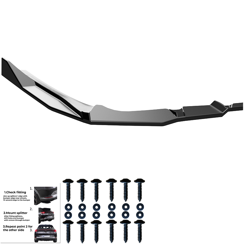 Oneway Achterbumperskirt  BMW 5-Serie G60/G61 Sedan/Touring M-Pack 2023- incl. i5 - Glanzend zwart