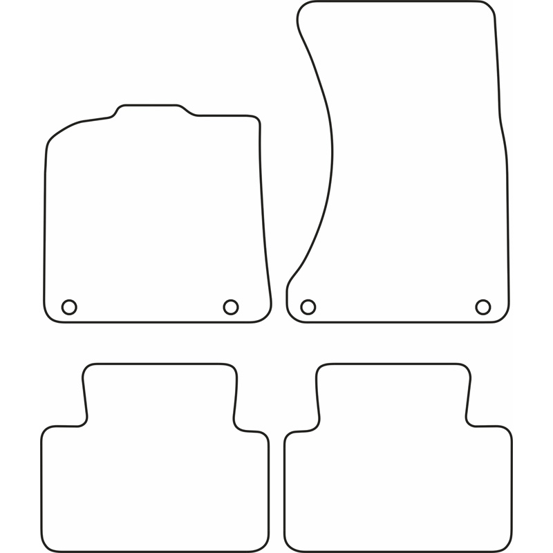 Set velour car mats  Porsche Macan (95B) 2014-