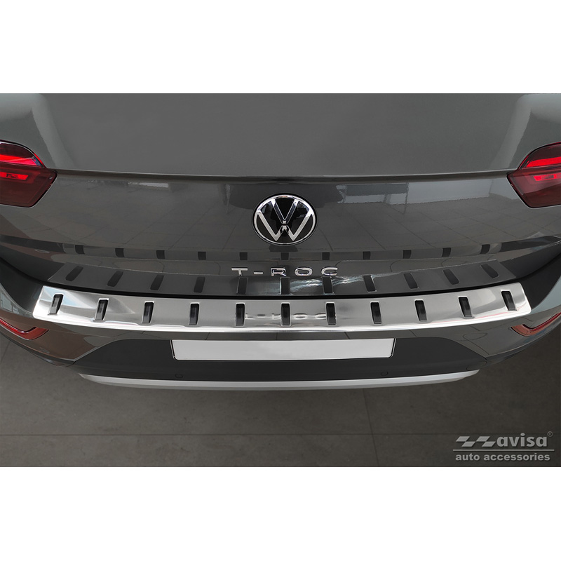 Stainless Steel Rear bumper protector  Volkswagen T-Roc & T-Roc Cabrio 2017-2022 & Facelift 2022- 'STRONG EDITION'
