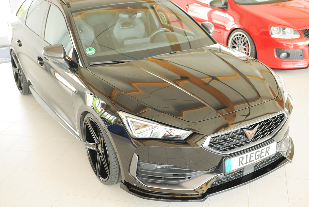 Voorspoiler Cupra Leon (KL): 09.20-06.2024 glans zwart