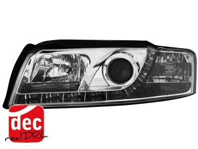 Headlights Audi A4 8E 01-04 Devil Eyes Dlite Chrome