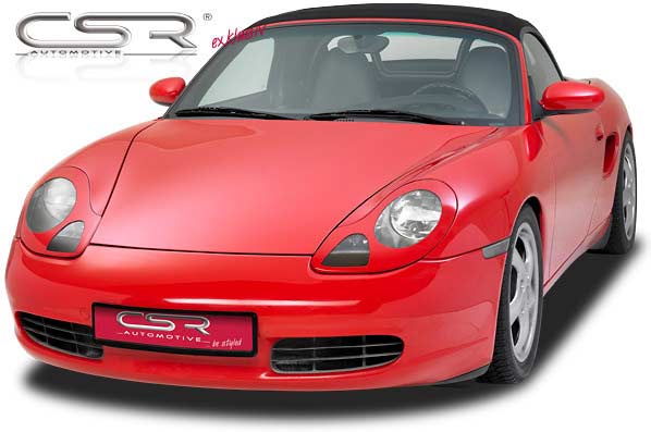 Koplampspoiler Porsche Boxster 986 en 911/996 CSR Glans Zwart