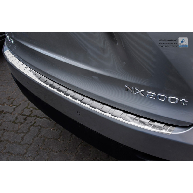 RVS Achterbumperprotector  Lexus NX 2014-2017 & Facelift 2017-2021 'Ribs'