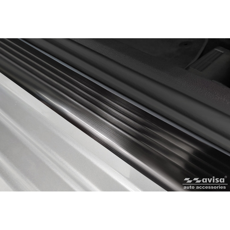 Zwart RVS Instaplijsten  Skoda Octavia IV Sedan/Kombi 2020-2024 & FL 2024- 'Lines' - 4-delig