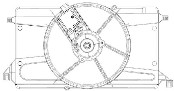 Radiator FAN FORD C-MAX 03-07 380mm 1.6 100/115PS