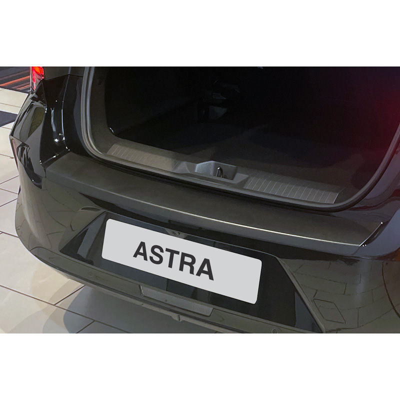 ABS Rear bumper protector  Opel Astra L 5-doors 10/2021- Black