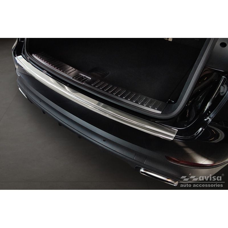 Stainless Steel Rear bumper protector  Porsche Cayenne III 2017-