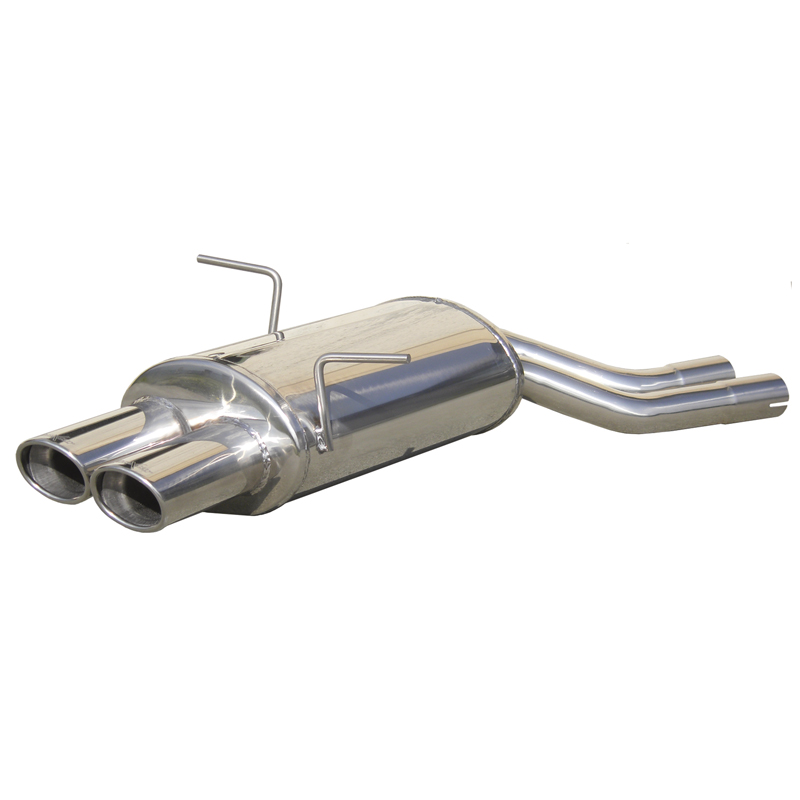 100% Inox Sport Exhaust  BMW 3-Series E46 320Ci 1998- 2x90x70mm