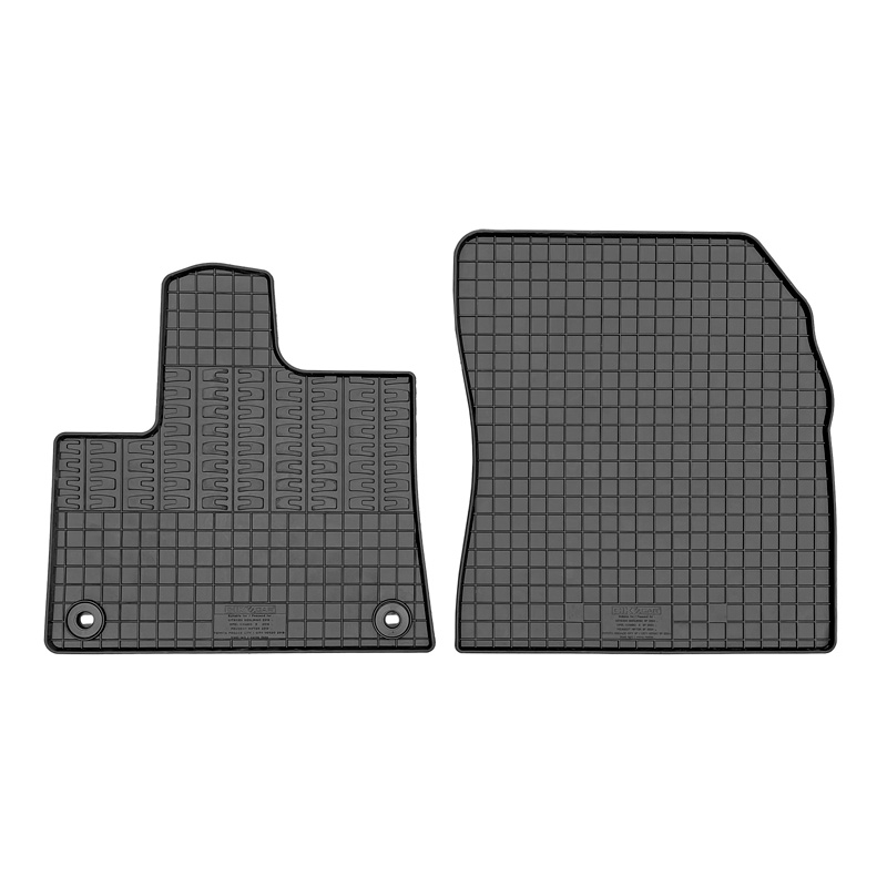 Rubber car mats set  Citroën Berlingo & Opel Combo & Peugeot Rifter & Toyota Proace CIty/Verso 2024- (2-pieces + fixing system)