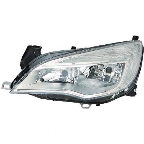 Koplamp links ASTRA J 09->> Chroom