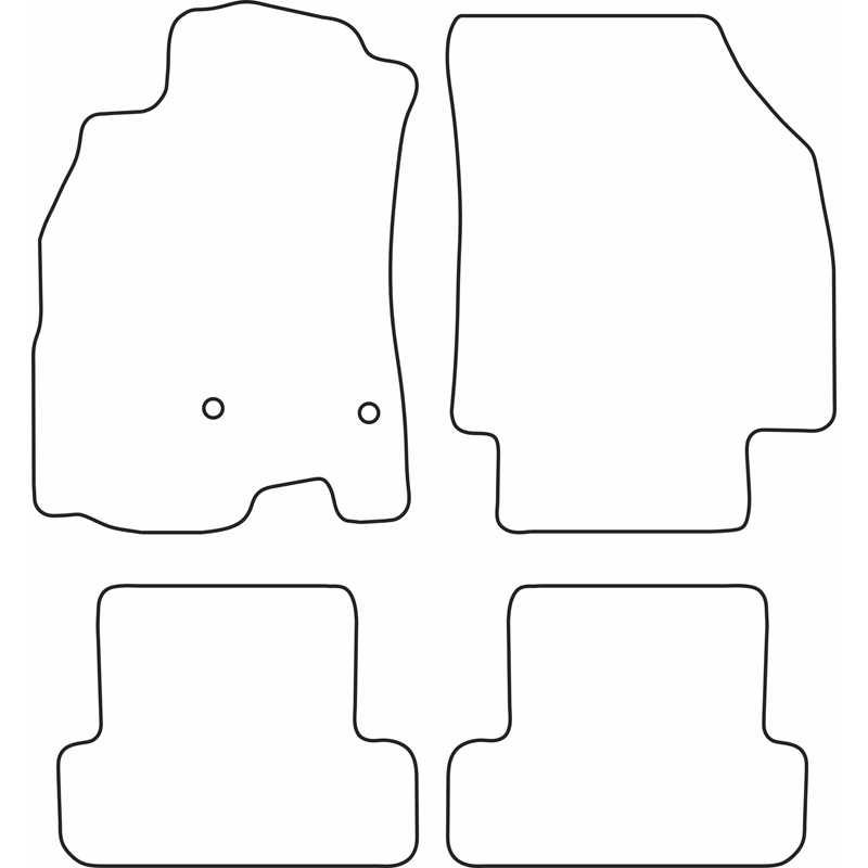 Set velour car mats  Renault Megane III 'Bose' 2011-2015