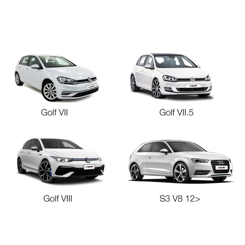 Simoni Racing Aluminium-Spurverbreiterungssatz - 2x13mm(VA) - 2x15mm(HA) (Mittenzentrierung 57,1mm) mit Radschrauben - passend für Audi, VW Diverse