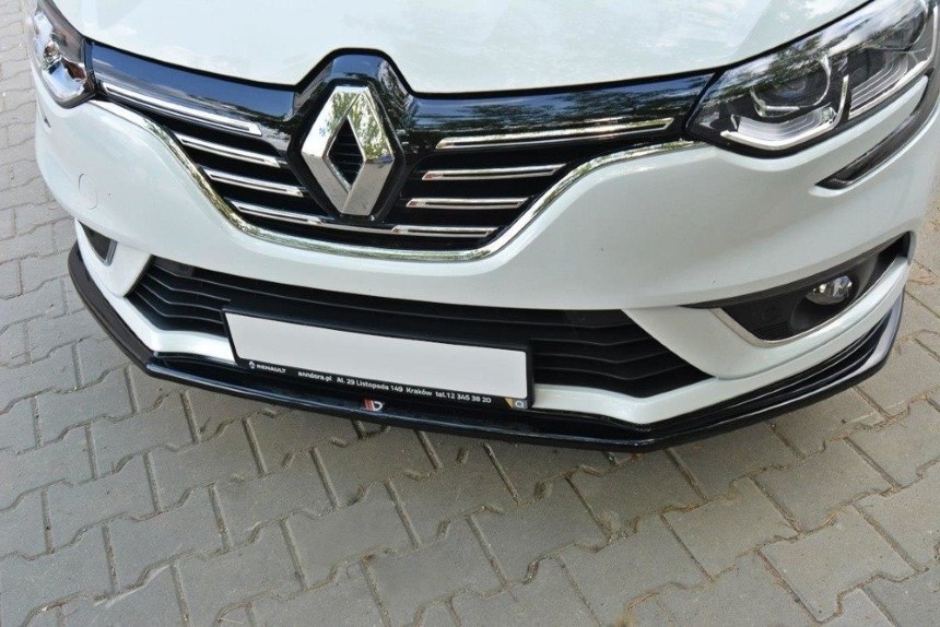 Voorspoiler Renault Megane 4 Hatchback Maxton Design glans zwart